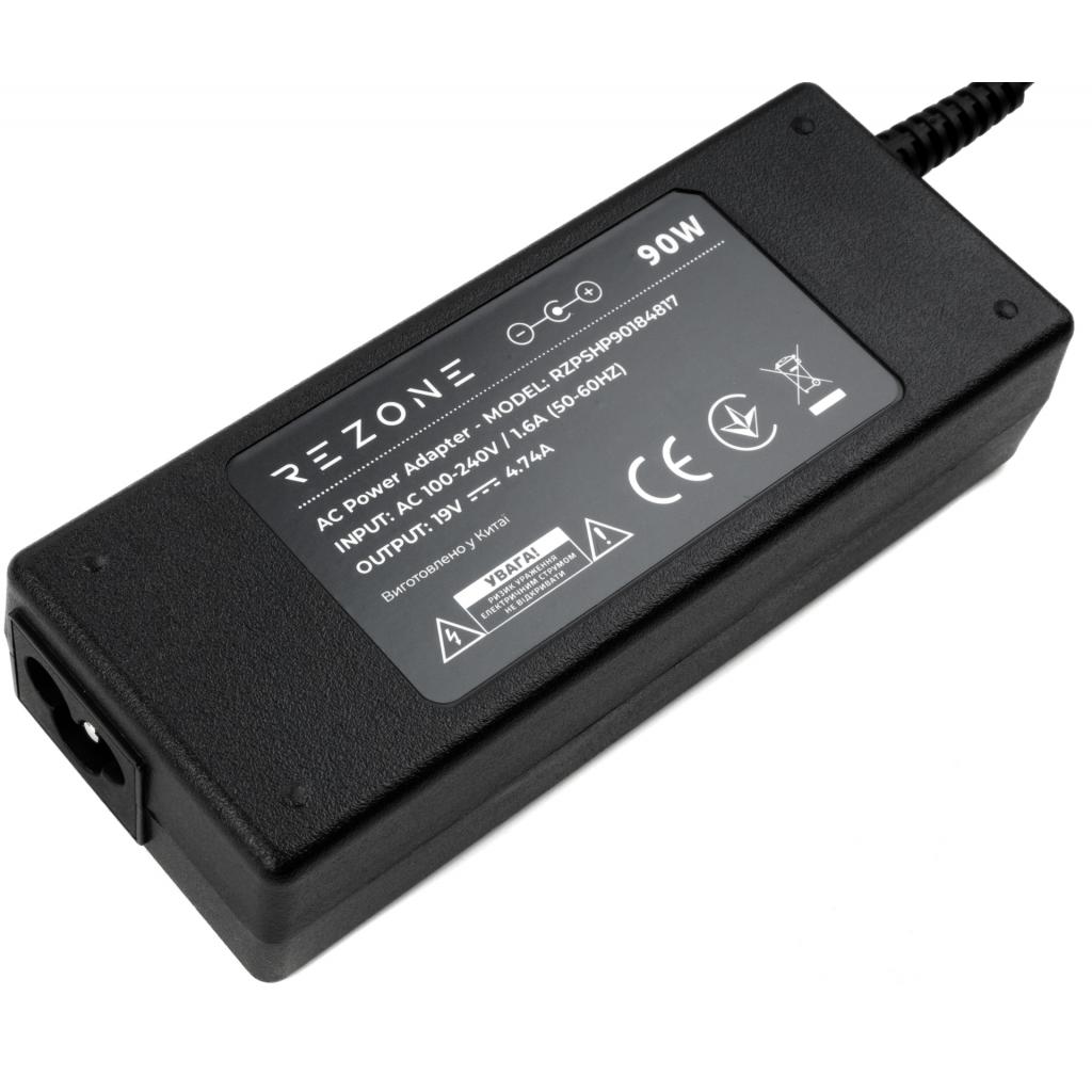Блок живлення до ноутбуку Rezone HP 90W 18.5V 4.74A 4.8*1.7 (RZPSHP90184817) - зображення 3