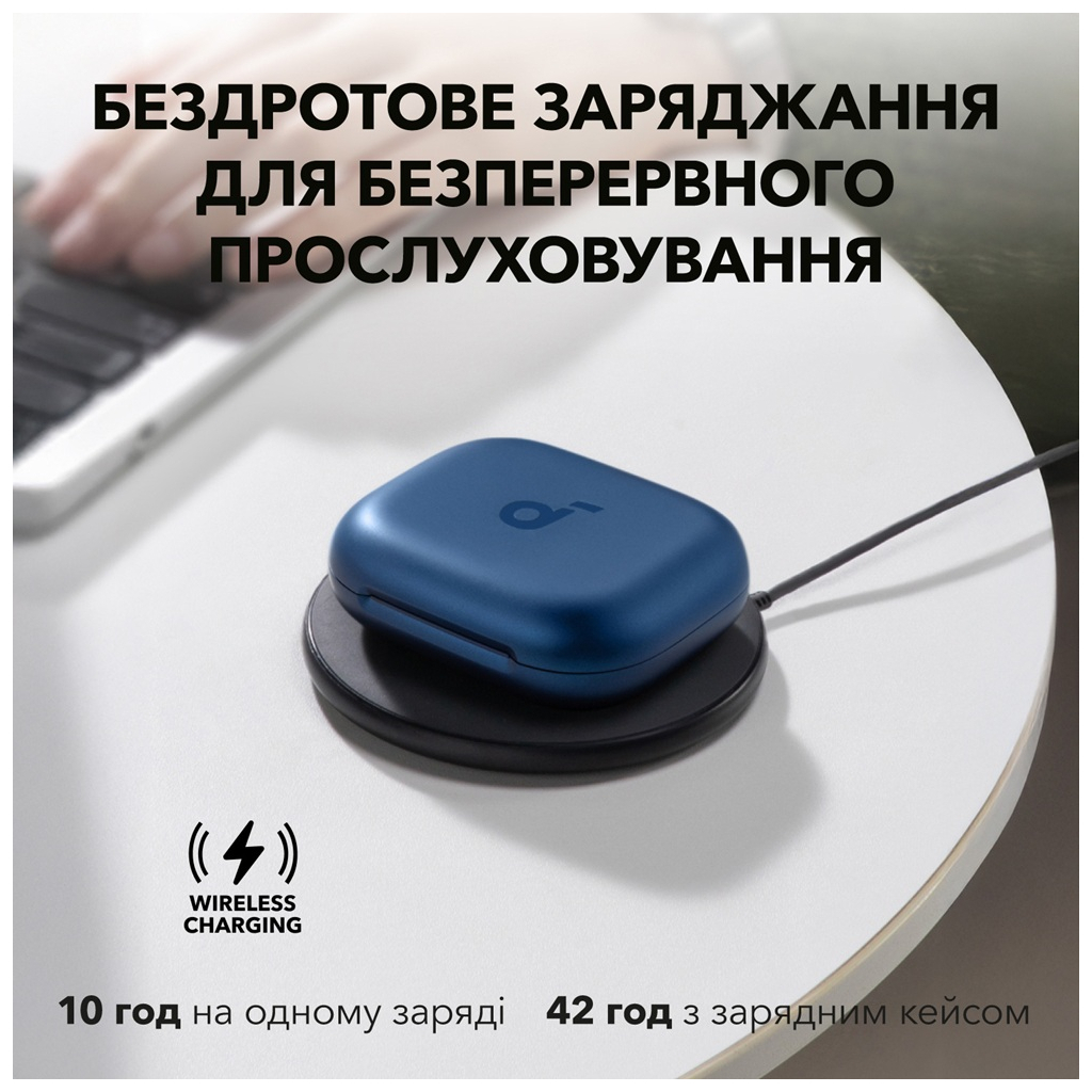 Навушники Anker SoundСore AeroFit 2 Blue (A3874G31) - зображення 9