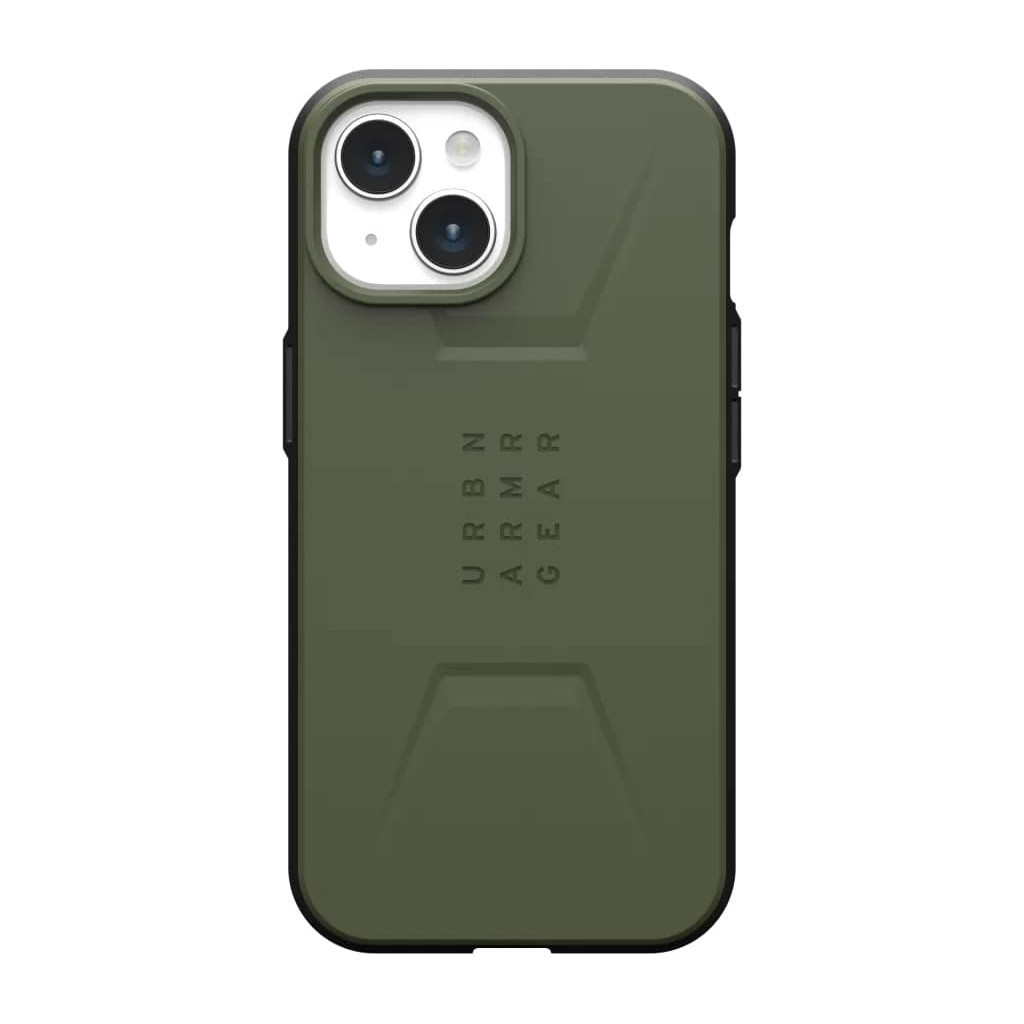 Чохол до мобільного телефона UAG Apple iPhone 15 Civilian Magsafe, Olive Drab (114287117272) - зображення 1