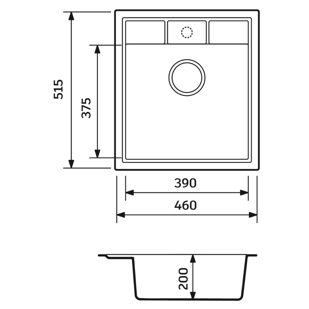 Мийка кухонна Adamant Brick, Avena (4824296101206) - зображення 4