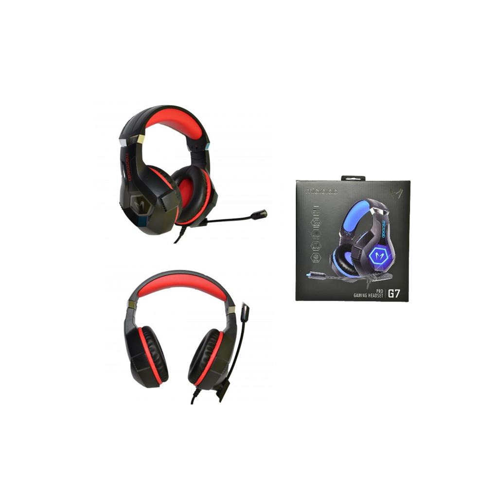 Навушники Microlab G7BR Black-Red - зображення 4