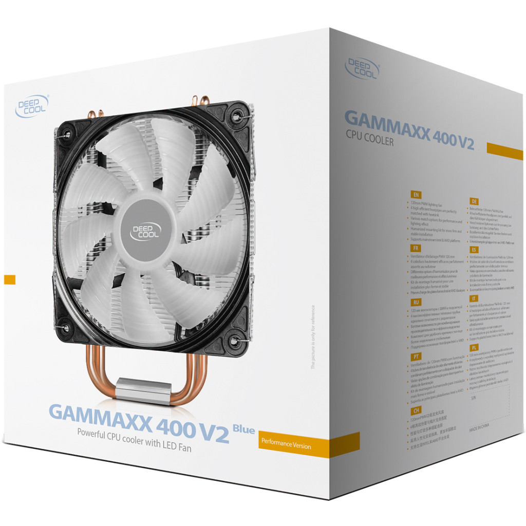 Кулер до процесора Deepcool GAMMAXX 400 V2 BLUE - зображення 10