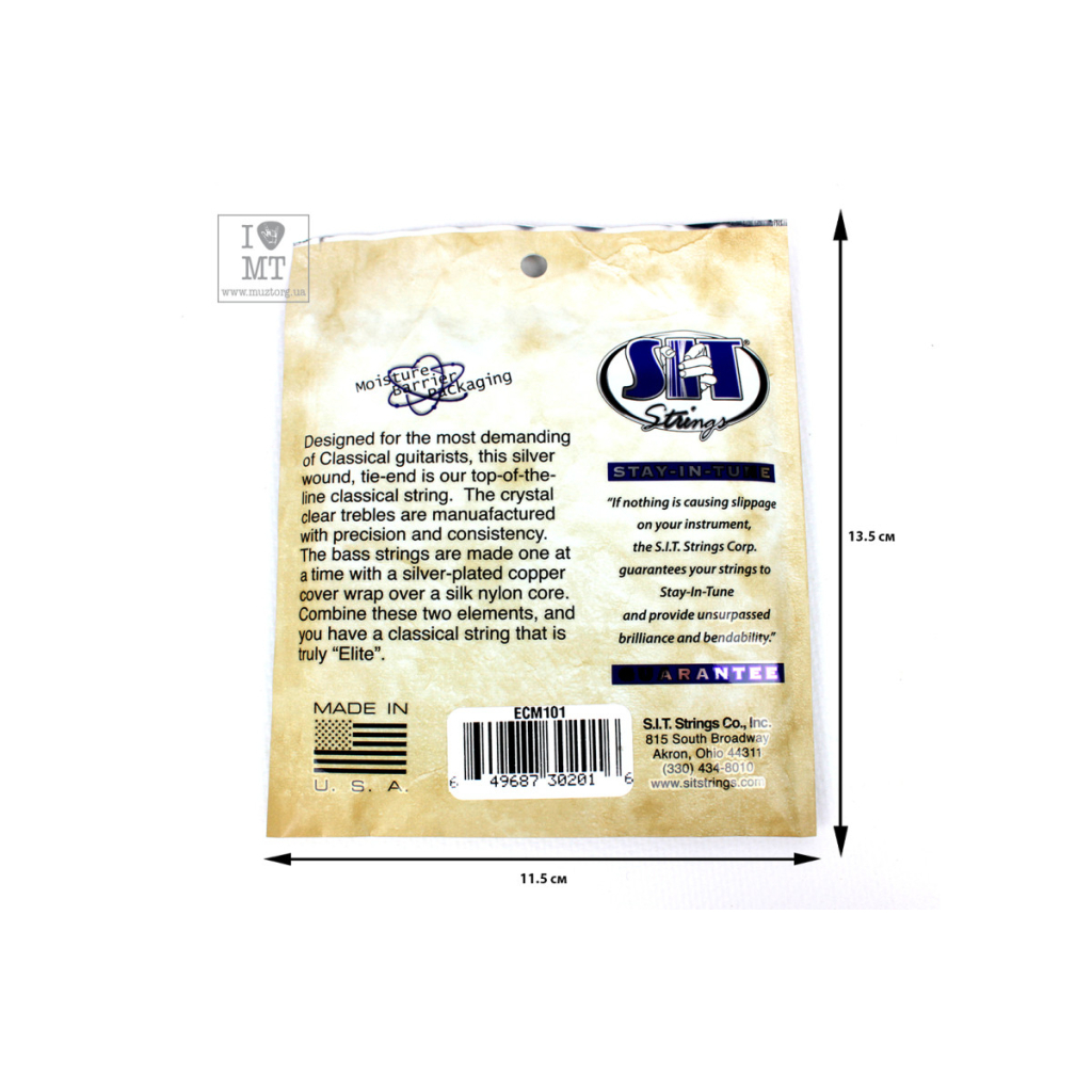 Струни для гітари SIT Strings ECM101 (30-40) (226932) - зображення 2