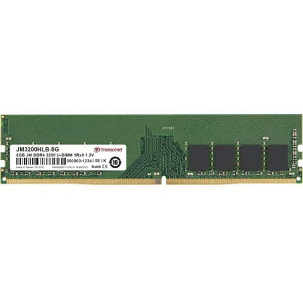 Модуль пам'яті для комп'ютера DDR4 8GB 3200 MHz Transcend (JM3200HLB-8G) - зображення 1