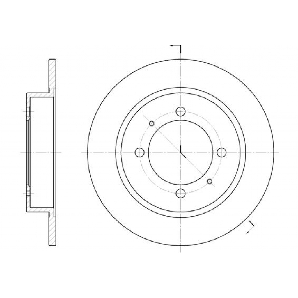 Гальмівний диск REMSA 6447.00 - зображення 1