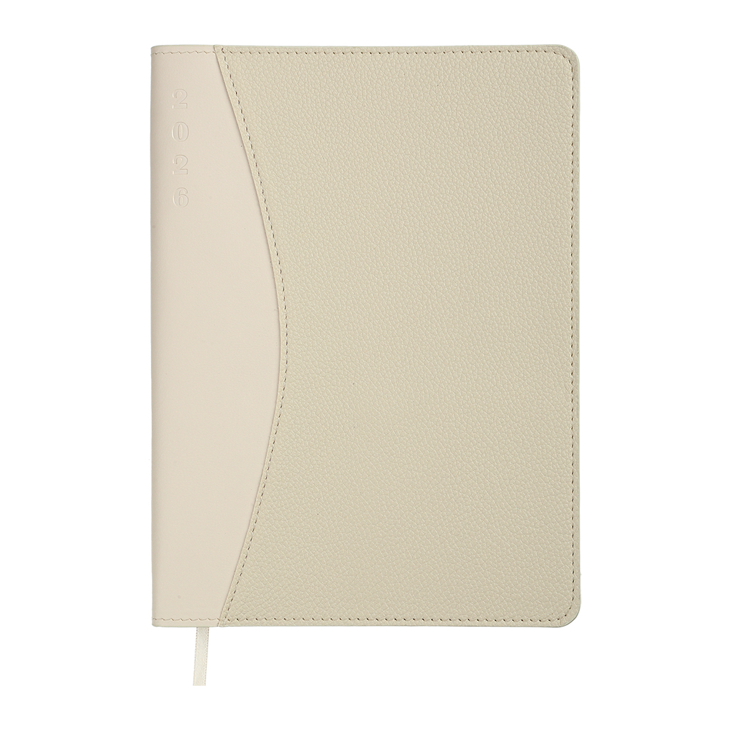 Тижневик Buromax датований 2026 AURORA, А5 бежевий (BM.21115-28) - зображення 1