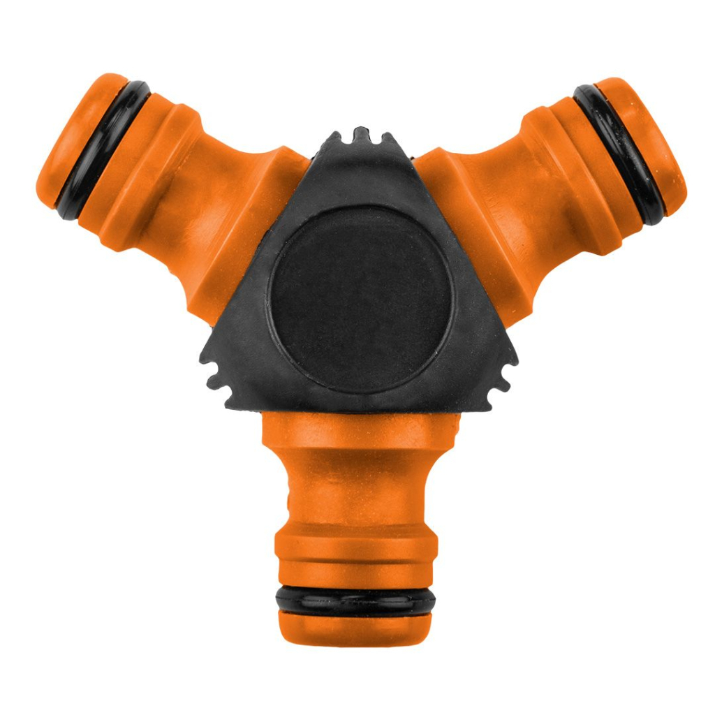 Трійник для шлангу Neo Tools трійник 1/2"-3/4", двокомпонентний (15-744) - изображение 1