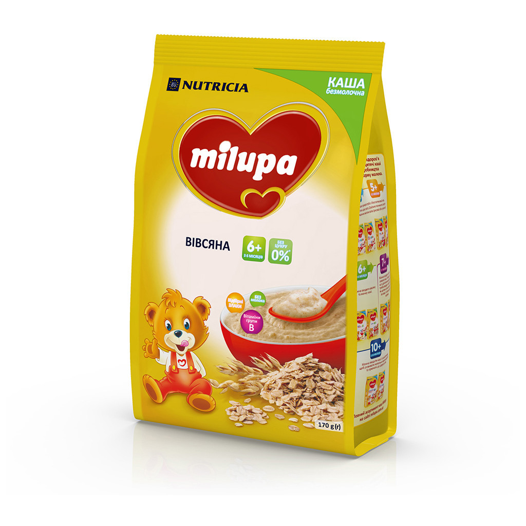 Дитяча каша Milupa безмолочна Вівсяна 170 г (5900852930089) - изображение 4