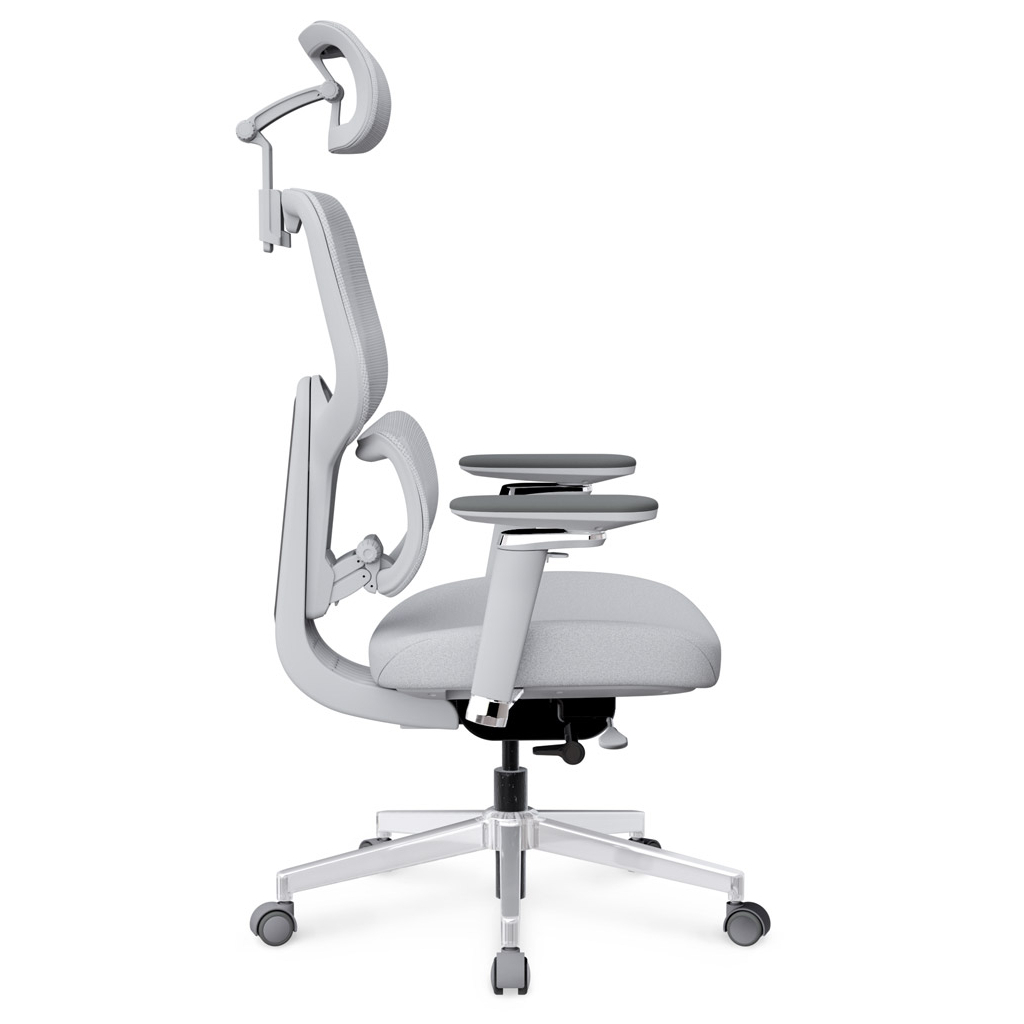 Офісне крісло Mealux D2 Air Fabric Grey (HF-D2 F/G) - зображення 5