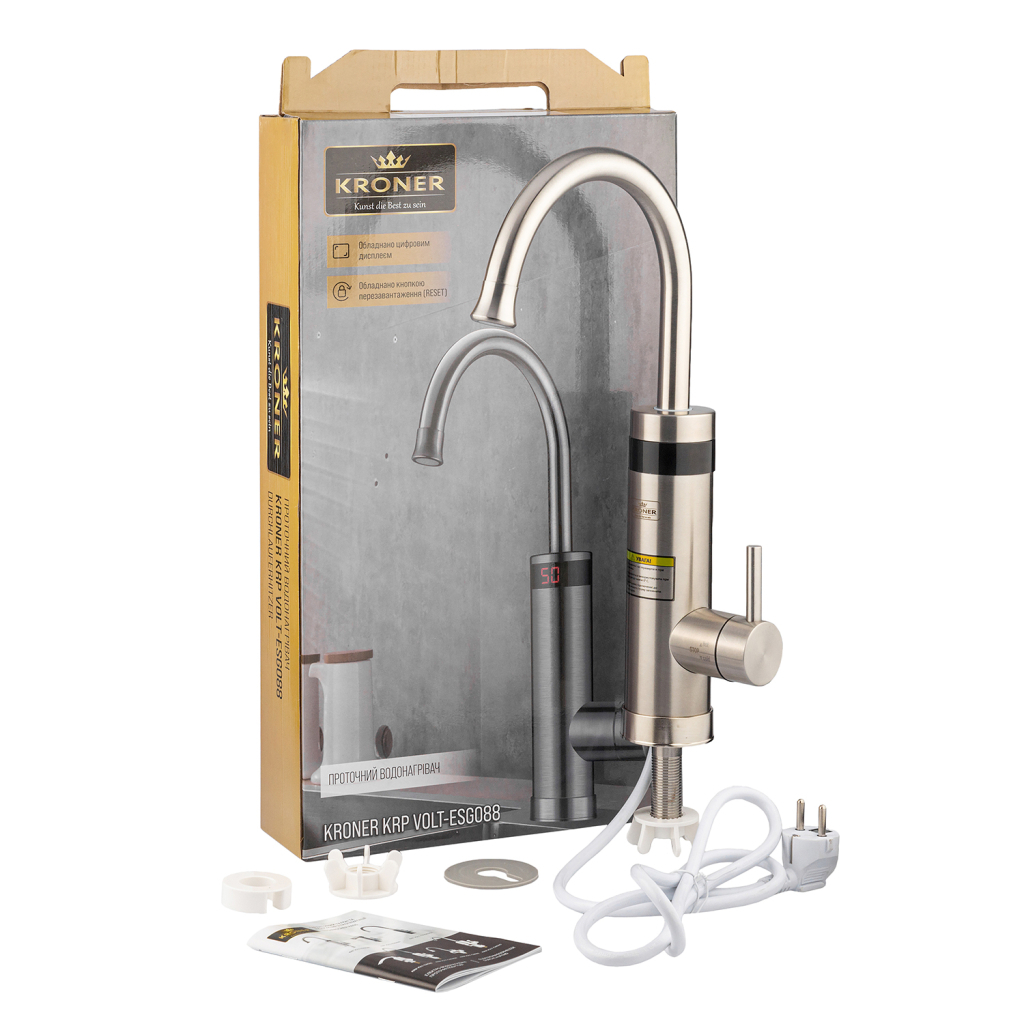 Проточний водонагрівач Kroner Volt-ESG088 (CV022965) - зображення 7