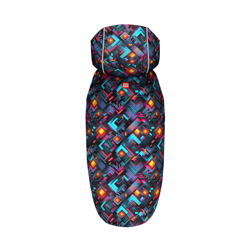 Дощовик для тварин WAUDOG Clothes Накидка з капюшоном Нескінченні світи XL (359-4058) - зображення 3