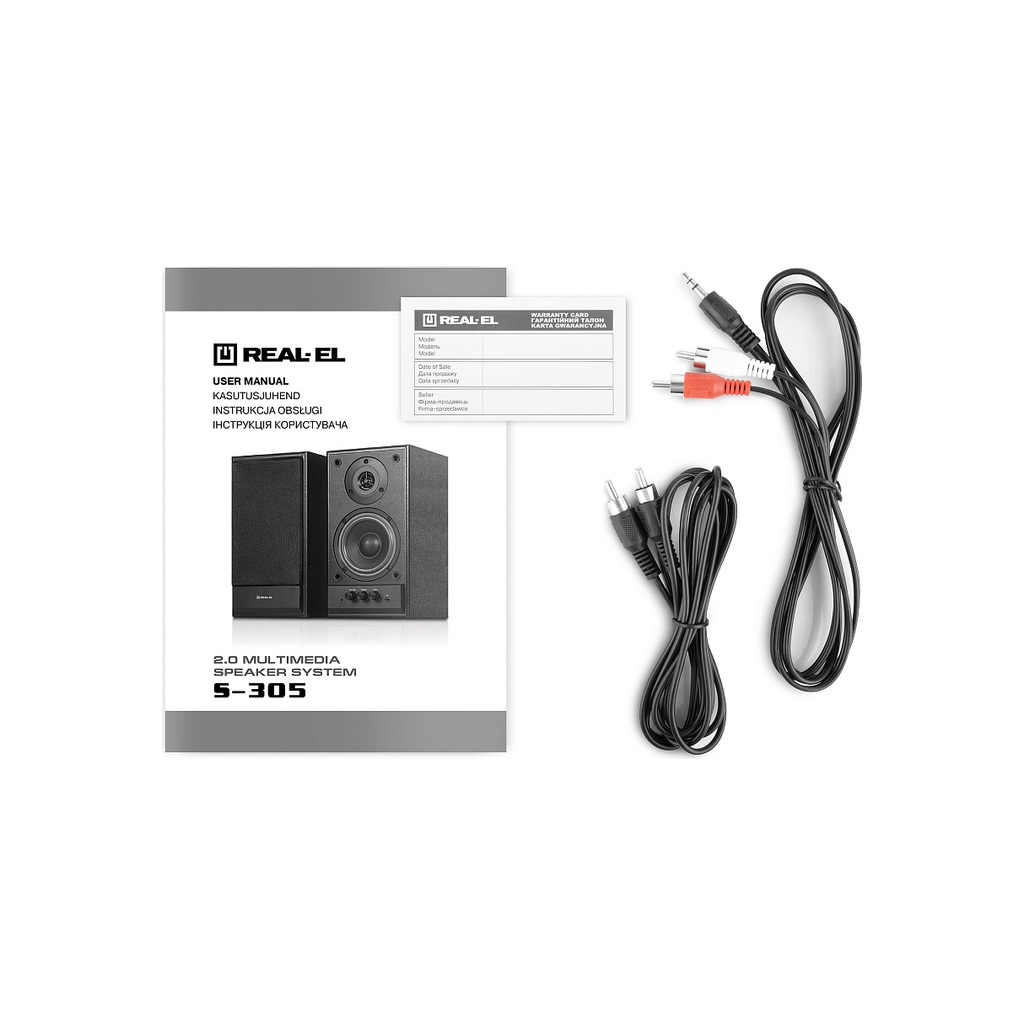 Акустична система REAL-EL S-305 Black (EL121200012) - зображення 9