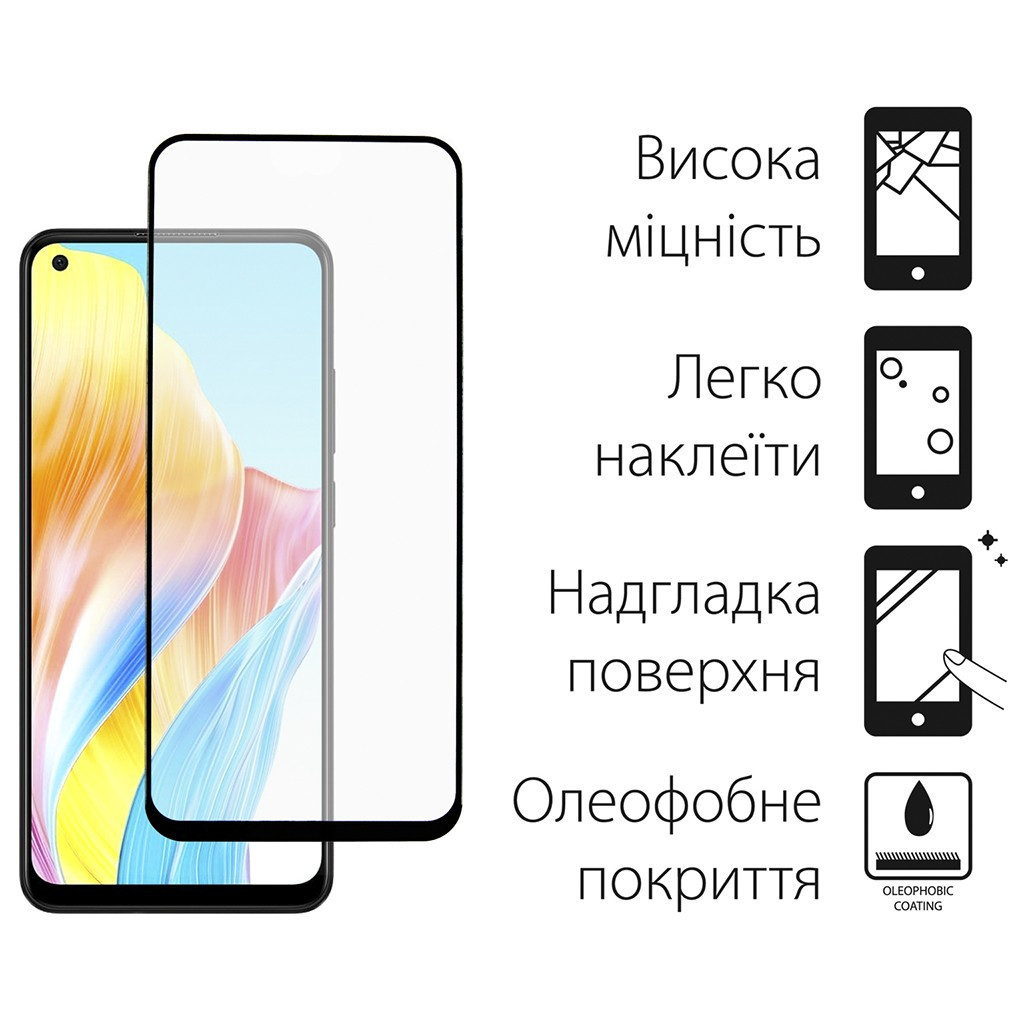 Скло захисне Dengos Oppo A78 4g 2шт. (DG-TG2P-02) - зображення 2