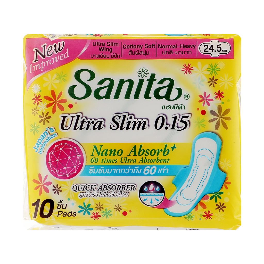 Гігієнічні прокладки Sanita Soft & Fit Ultra Slim 24.5 см 10 шт. (8850461601313) - зображення 1