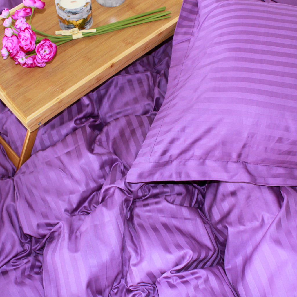 Постільна білизна MirSon Satin 30-0009 Purple 160х220 Сімейний (2200005250754) - зображення 4