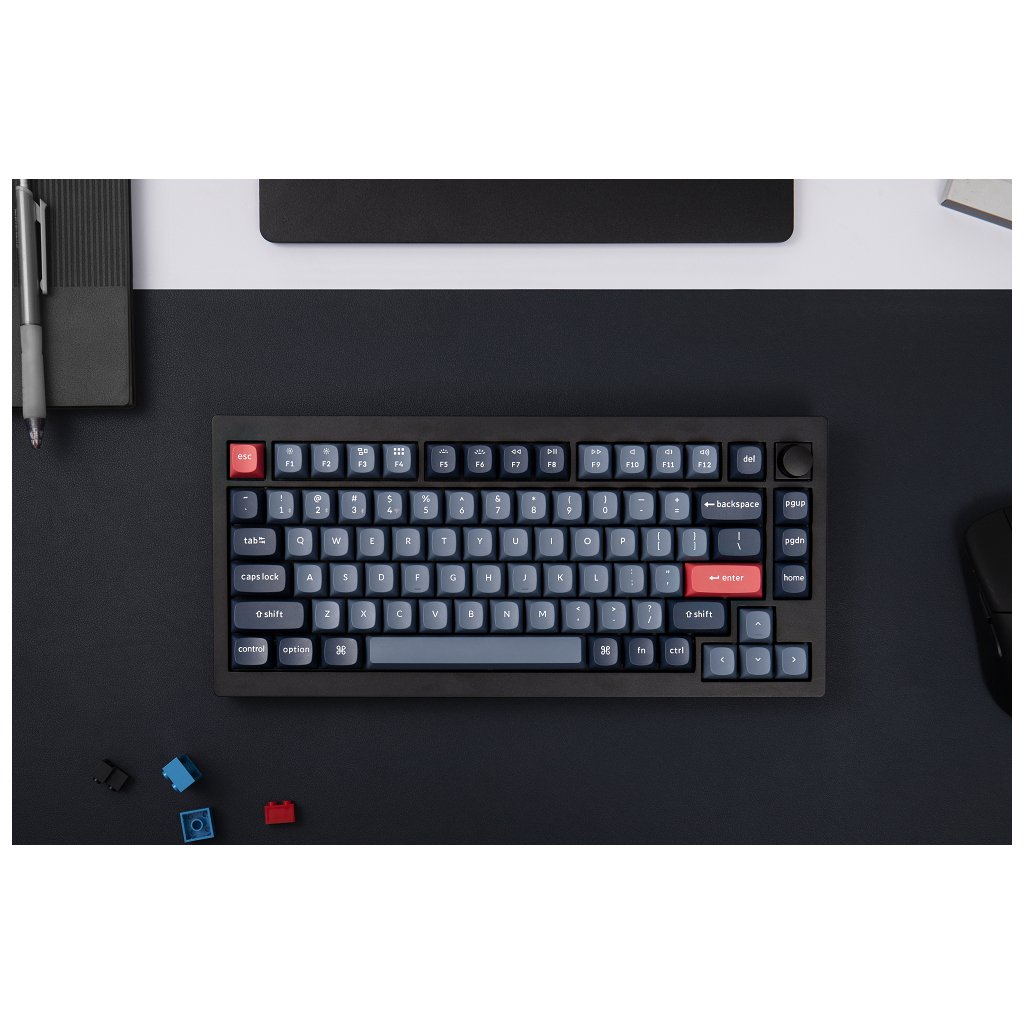 Клавіатура Keychron V1 Max Gateron Jupiter Red QMK Hot-swap Wireless/Bluetooth/USB UA Black (V1MD1_KEYCHRON) - зображення 6