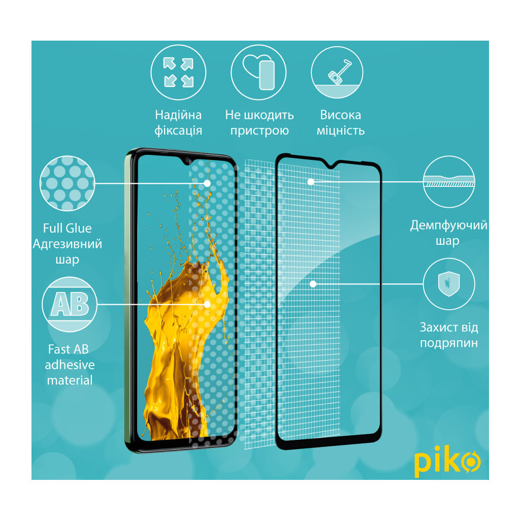 Скло захисне Piko Full Glue Tecno Spark 10 (1283126580635) - зображення 4