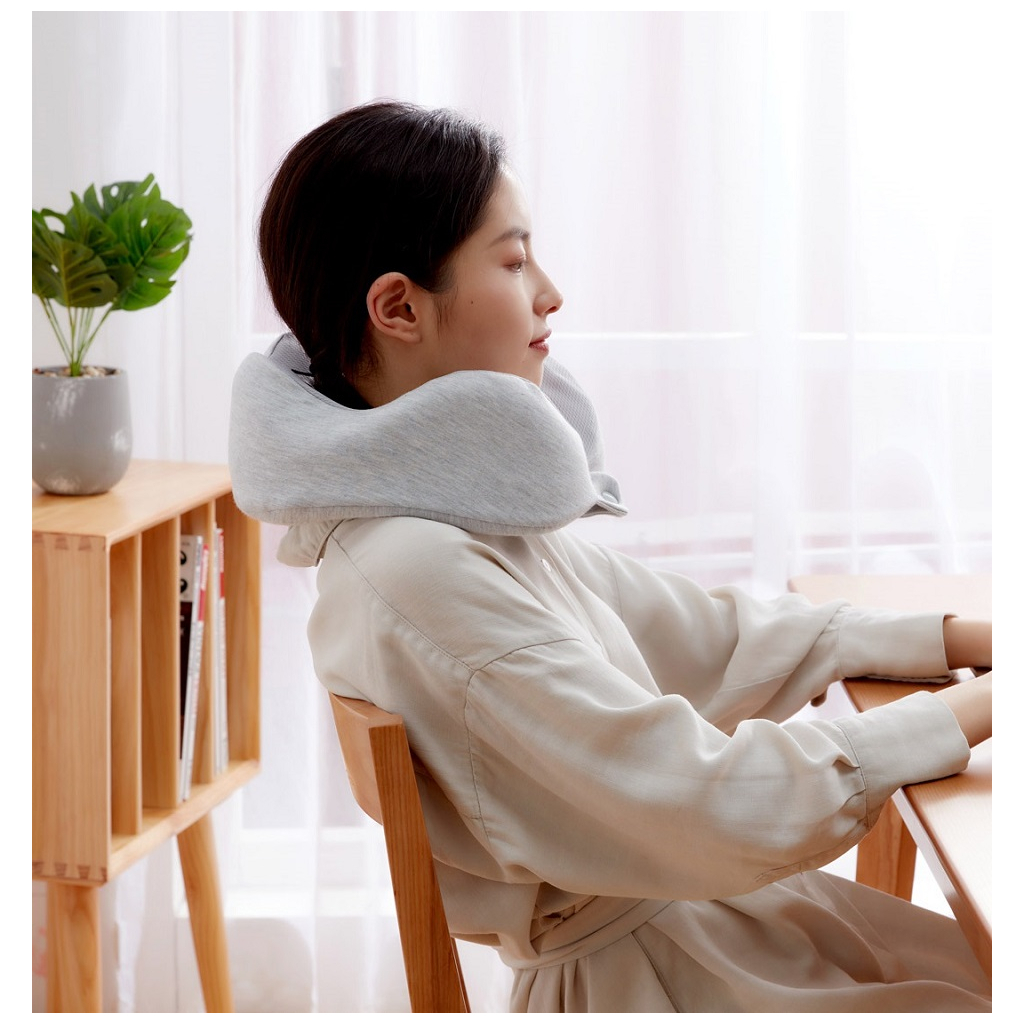 Подушка Xiaomi 8H ортопедична підголовник Neck pillow U1 Air Grey - зображення 3