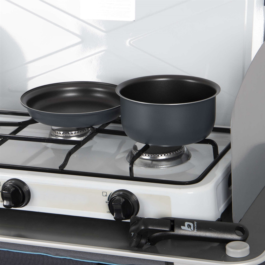 Набір туристичного посуду Bo-Camp Trekking Anthracite 5 предметів Сірий (2300351) - зображення 5