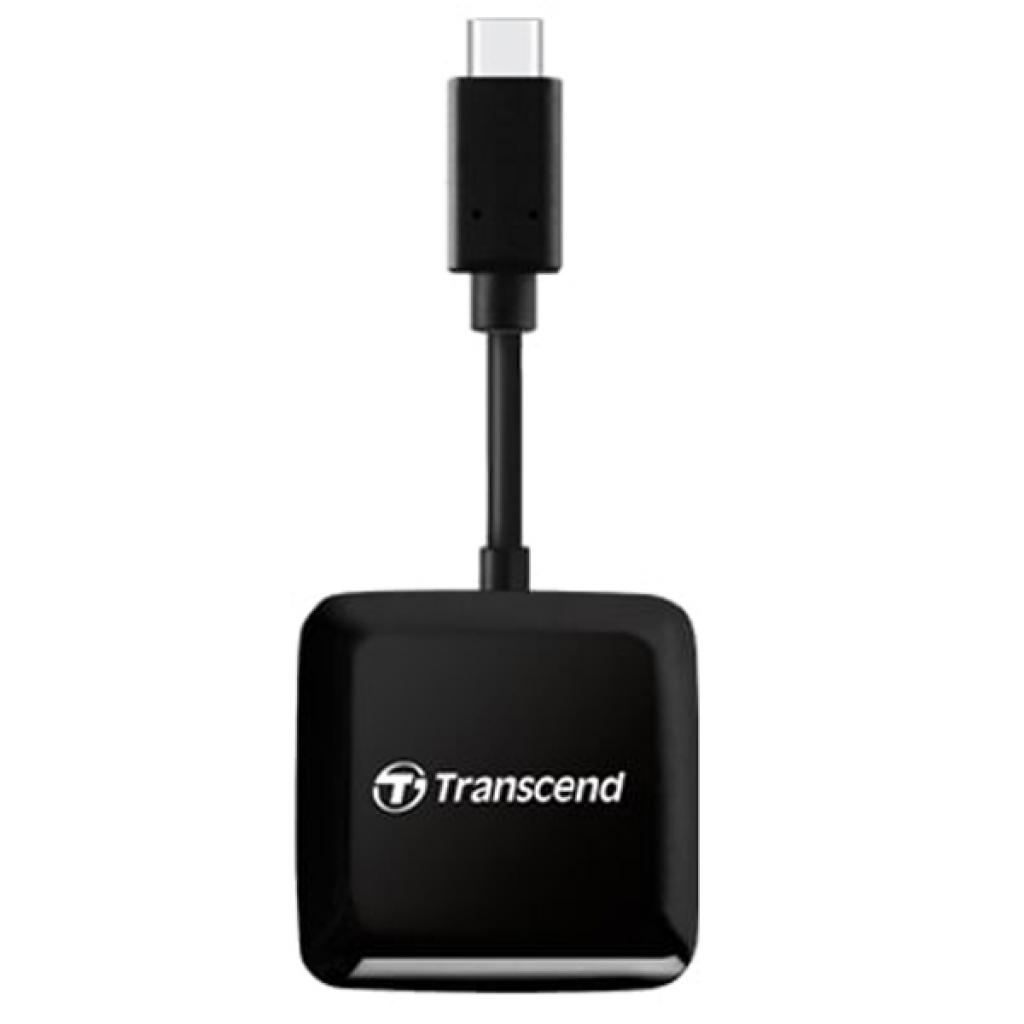 Зчитувач флеш-карт Transcend USB 3.2 Gen 1 Type-C SD/microSD Black (TS-RDC3) - зображення 1