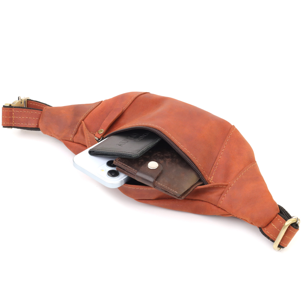 Сумка Shvigel З натуральної шкіри Руда (23122) - зображення 7