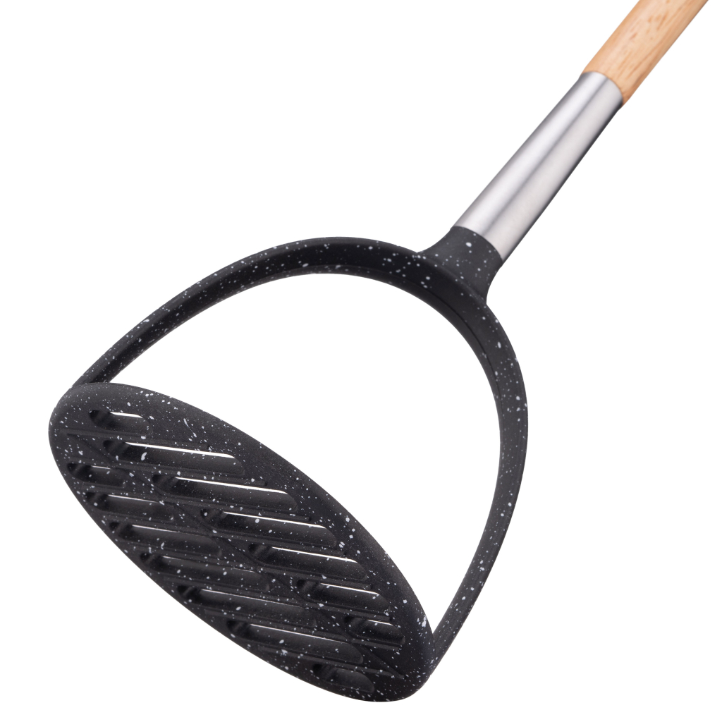 Картоплем'ялка Ardesto Midori, 33см, нейлон, дерево, нержавіюча сталь, чорний (AR1311BP) - зображення 4