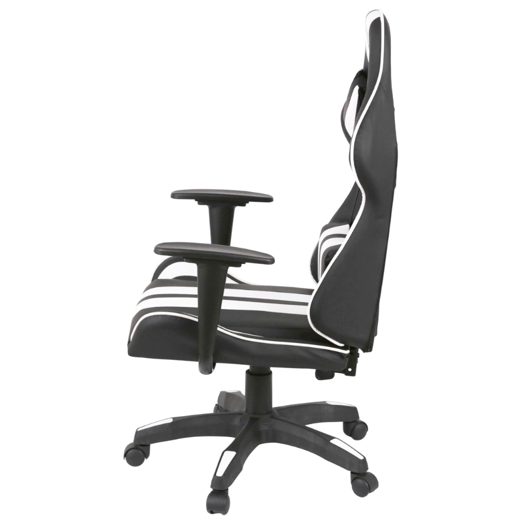 Крісло ігрове Аклас Стрік Light ANF Білий (PU-чорний/білий) (00160343) - зображення 3