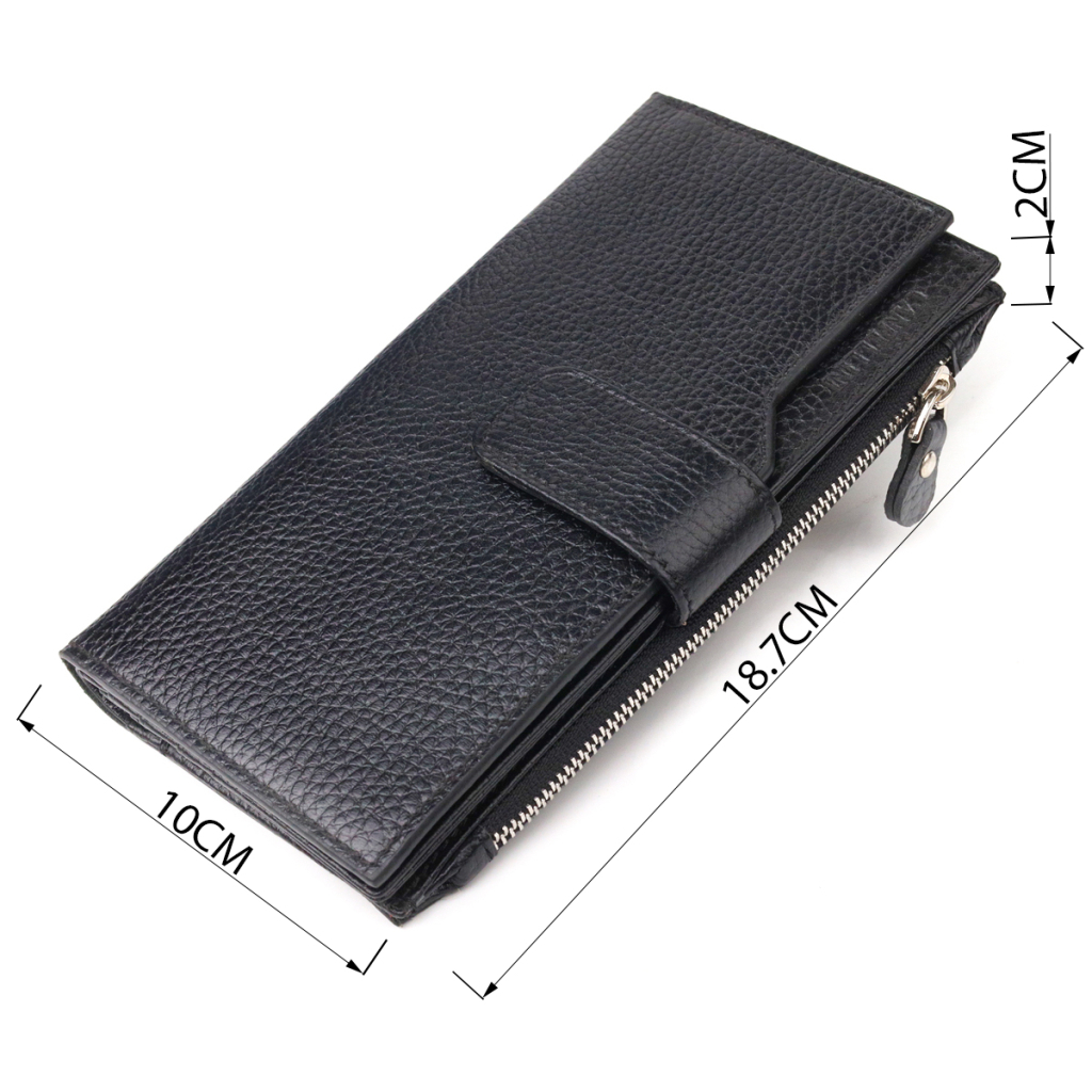 Гаманець Canpellini З натуральної шкіри Чорний (21641) - зображення 3