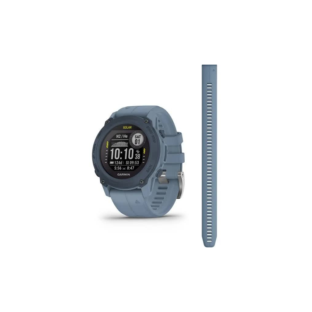 Смарт-годинник Garmin Descent G1 Solar, Dive Computer, Hurricane Blue, GPS (010-02604-13) - зображення 1