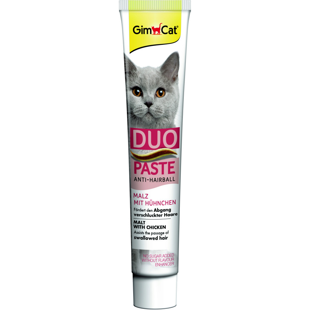 Паста для тварин GimCat DUO PASTE Anti-hairball malt with chicken мальт та курка 50 г (4002064427201) - изображение 3