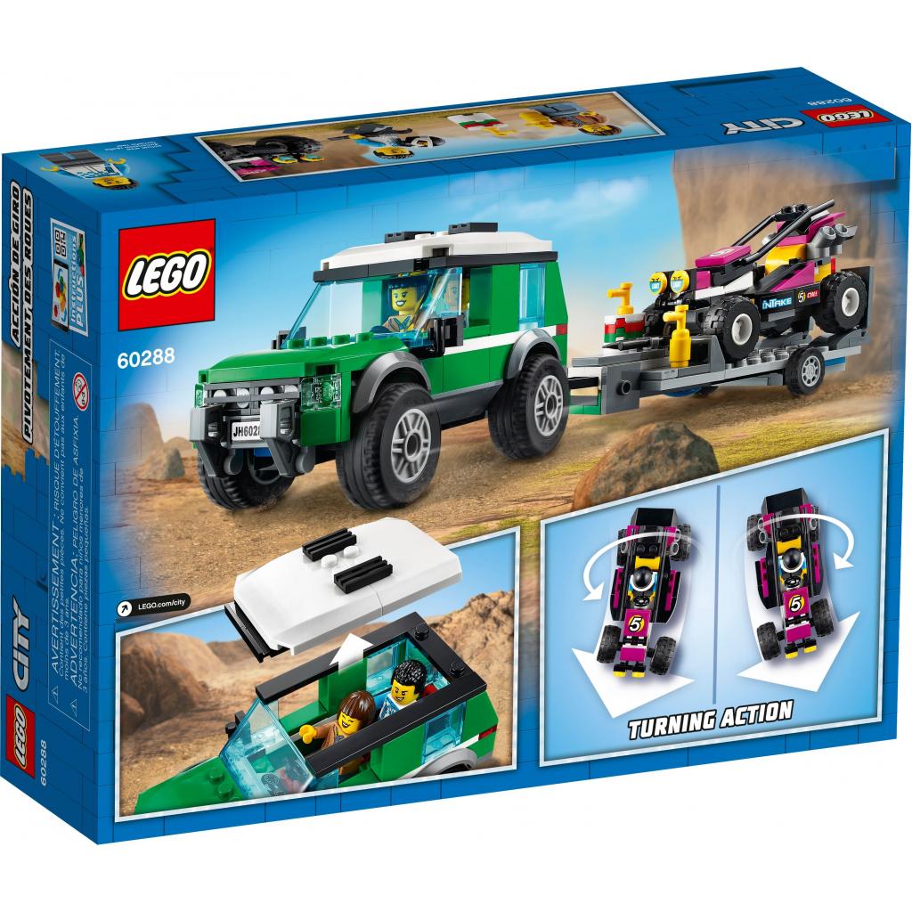 Конструктор LEGO City Great Vehicles Транспортер гоночного багі 210 деталей (60288) - зображення 8