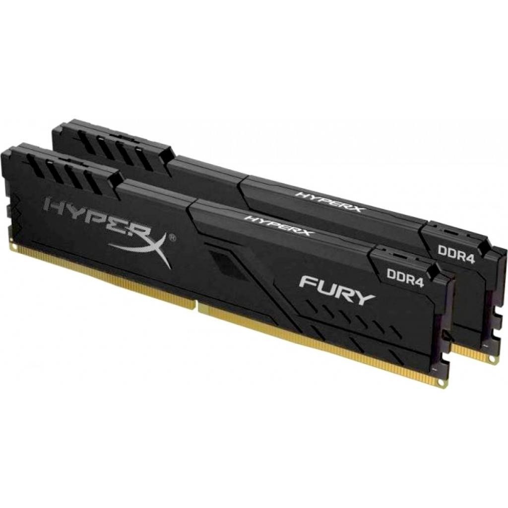 Модуль пам'яті для комп'ютера DDR4 32GB (2x16GB) 2400 MHz Fury Black Kingston Fury (ex.HyperX) (HX424C15FB4K2/32) - зображення 2