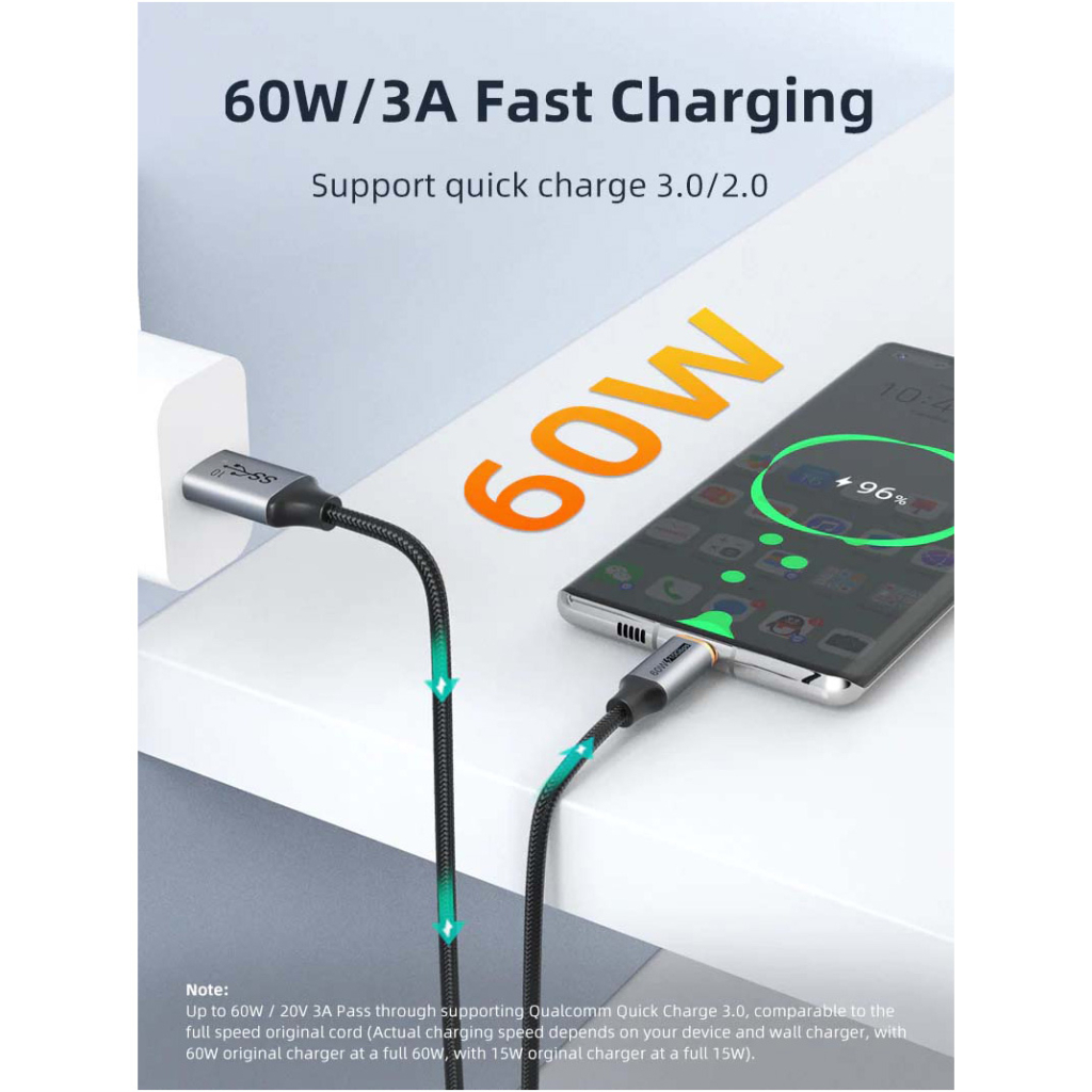 Дата кабель USB 3.1 AM to USB-C 1.5m Cabletime (CA915231) - зображення 4