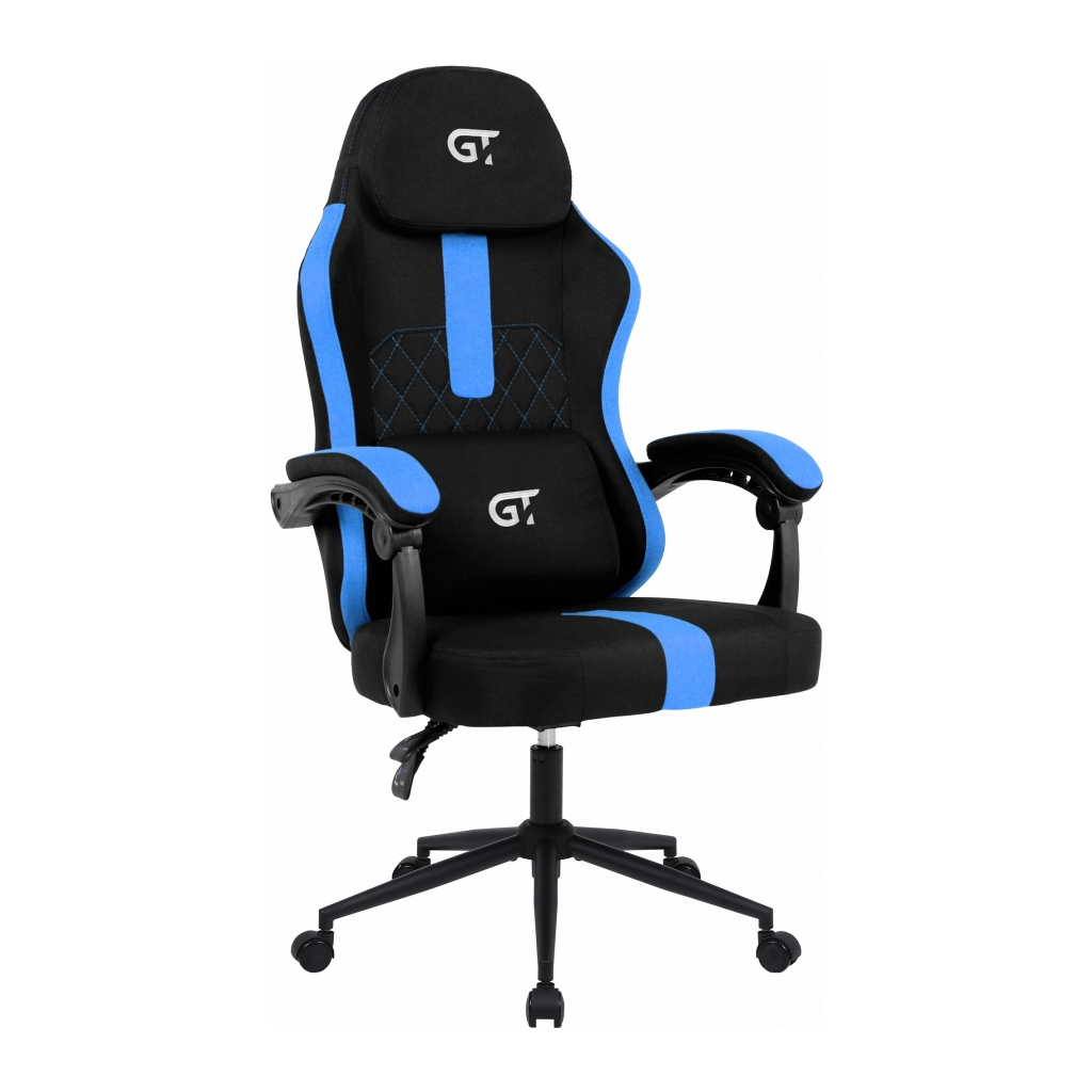Крісло ігрове GT Racer X-2326 Black/Blue (X-2326 Fabric Black/Blue) - зображення 2