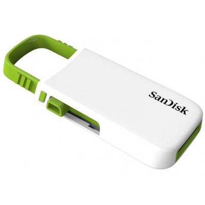 USB флеш накопичувач SanDisk 32GB Cruzer U White/Green USB 2.0 (SDCZ59-032G-B35WG) - зображення 2