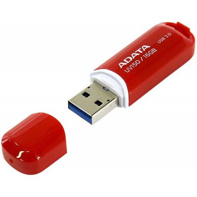 USB флеш накопичувач ADATA 16GB UV150 Red USB 3.0 (AUV150-16G-RRD) - зображення 3
