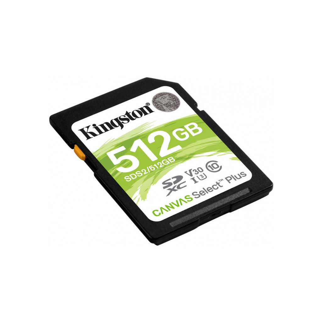 Карта пам'яті Kingston 512GB SDXC class 10 UHS-I U3 Canvas Select Plus (SDS2/512GB) - зображення 2