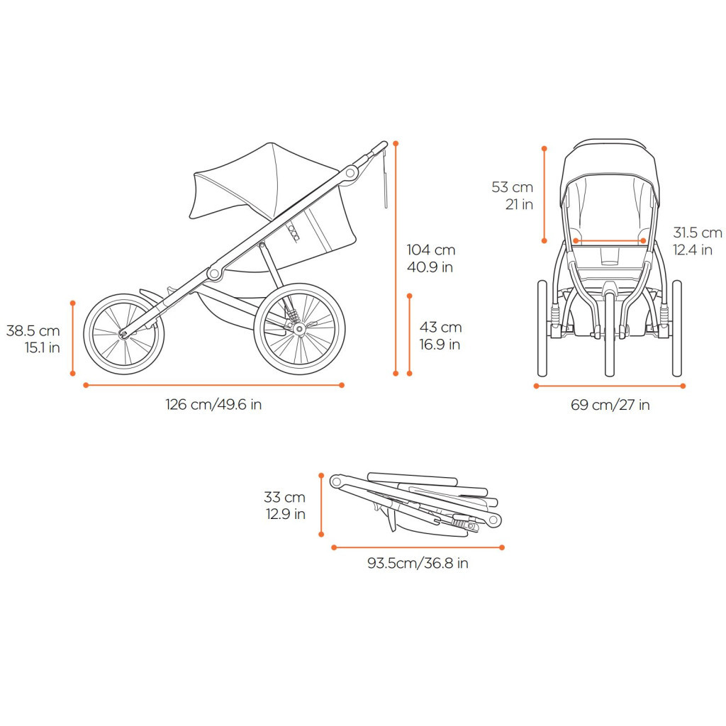 Коляска Thule Glide 2 Jet Black (TH10101928) - зображення 11