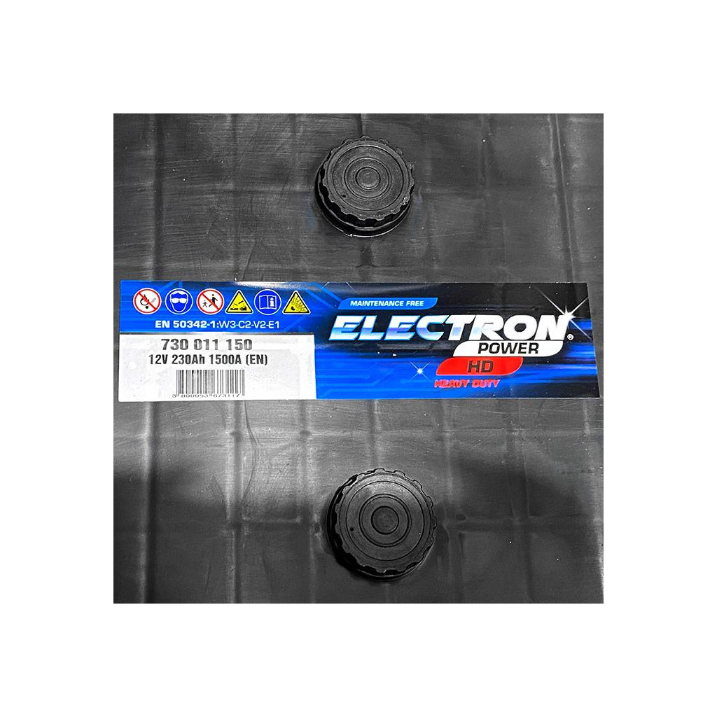Акумулятор автомобільний ELECTRON TRUCK HD 230Ah бокова(+/-) 1500EN (730011150) - изображение 4