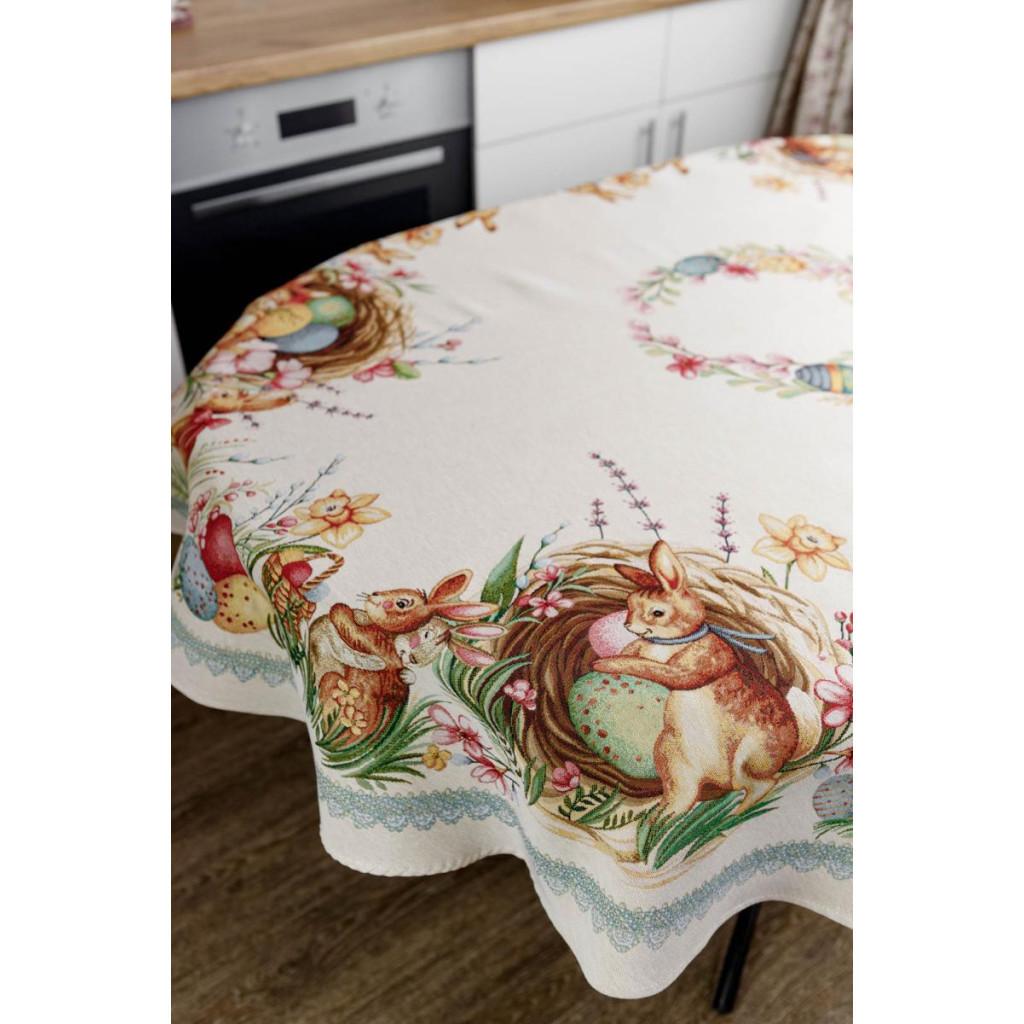 Скатертина Прованс oval гобеленова Злагода 135х240 см (034187) - зображення 4
