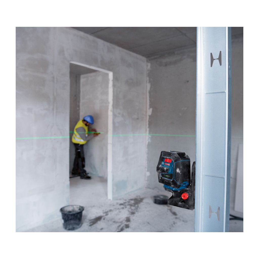 Лазерний нівелір Bosch Professional GCL 2-50 G, до 15 м, з тримачем RM 10, затиском DK 10, мішенню, кейс (0.601.066.M02) - зображення 3