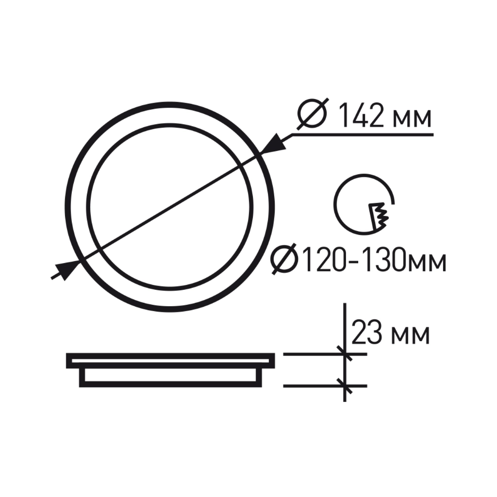 Світильник Eurolamp LED 12W 4000K (LED-DLR-12/4(new)(black)) - зображення 3