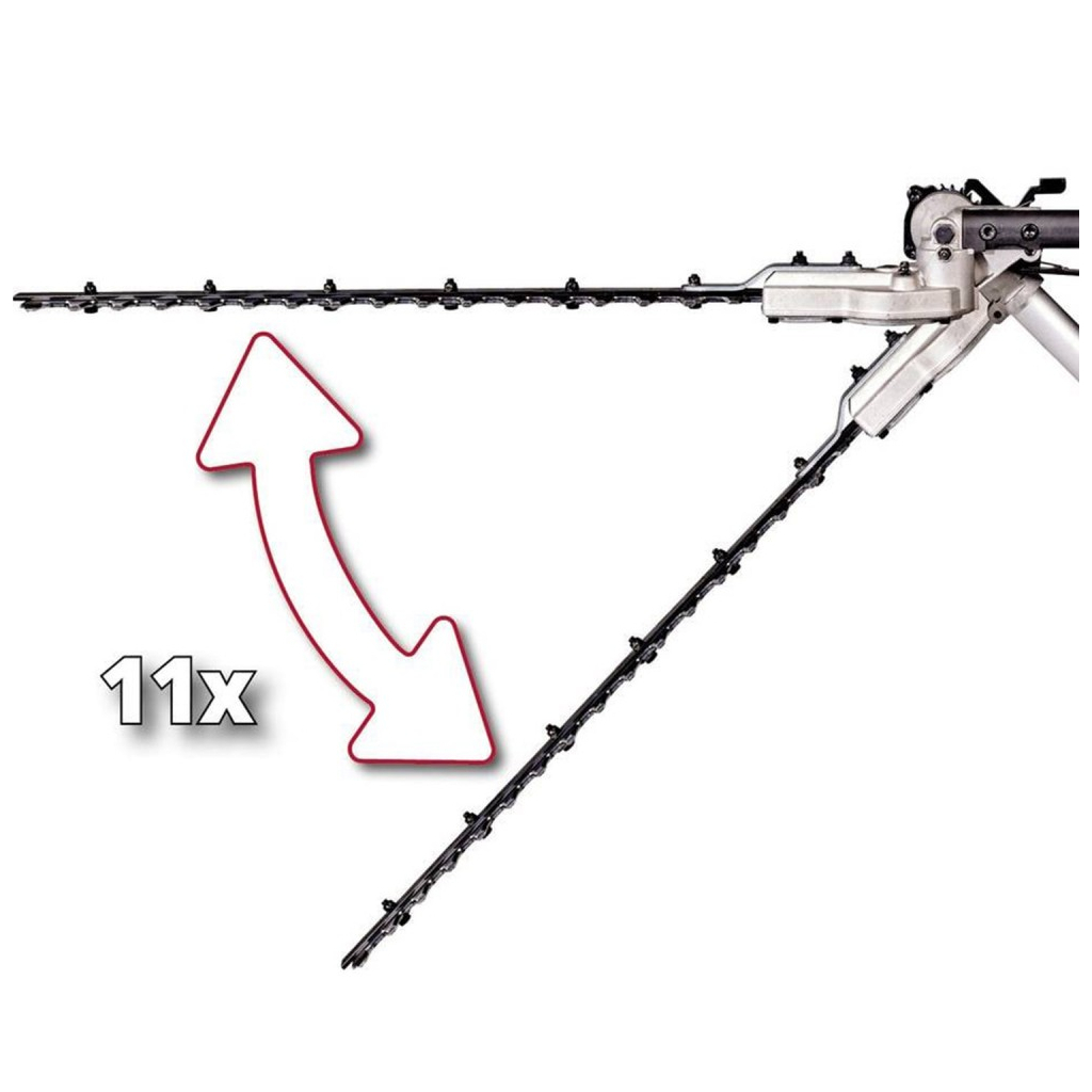 Кущоріз Einhell телескопічний GC-HC 90/2046 T, 900Вт, набір з 2 насадок (4501290) - зображення 7