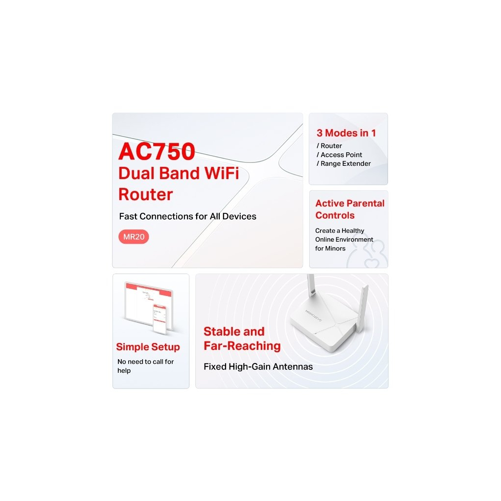 Маршрутизатор Mercusys MR20 - изображение 6