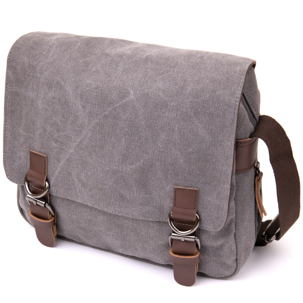 Сумка Vintage Текстильна Сіра (20605) - зображення 1