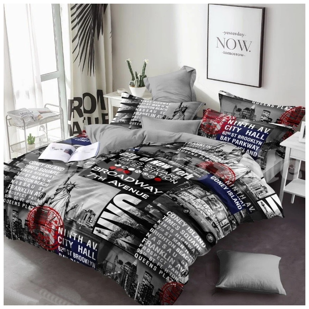 Постільна білизна MirSon Бязь Premium 17-0034 Celeste 160x220 (2200001476684) - зображення 1