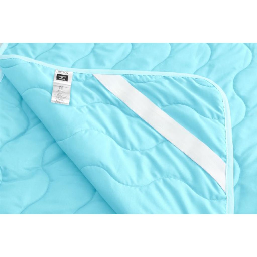Наматрацник MirSon Eco Light №1713 EcoSilk Air-line на резинці по кутках Blue 160x190 см (2200002888516) - зображення 8