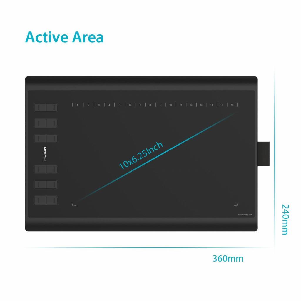Графічний планшет Huion H1060P - зображення 5