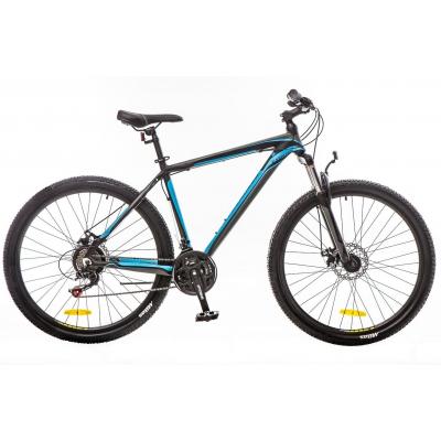 Велосипед Optimabikes 27.5" GRAVITY 2018 AM 14G DD рама-19" Al чорно-синій (OPS-OP-27.5-024) - зображення 1