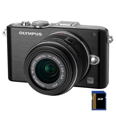 Цифровий фотоапарат Olympus PEN E-PL3 14-42 mm kit black (V20503BBE000/V205031BE000) - зображення 1